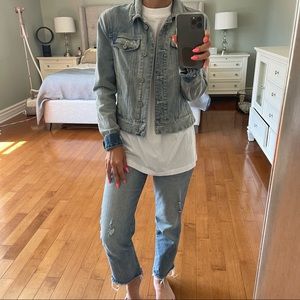 Free people denim jacket size xs
